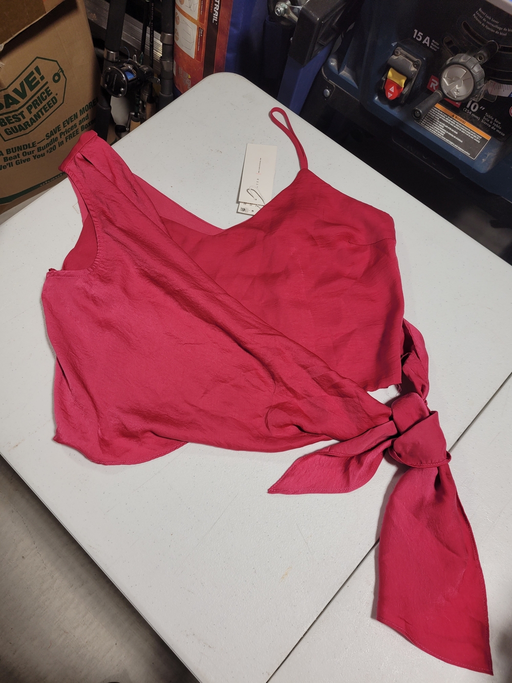 Lush Hot Pink Tie-Side Camisole
